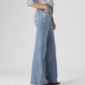 Levi's Light Blue Ribcage Bell High-Rise Wide Leg Jeans 30×30